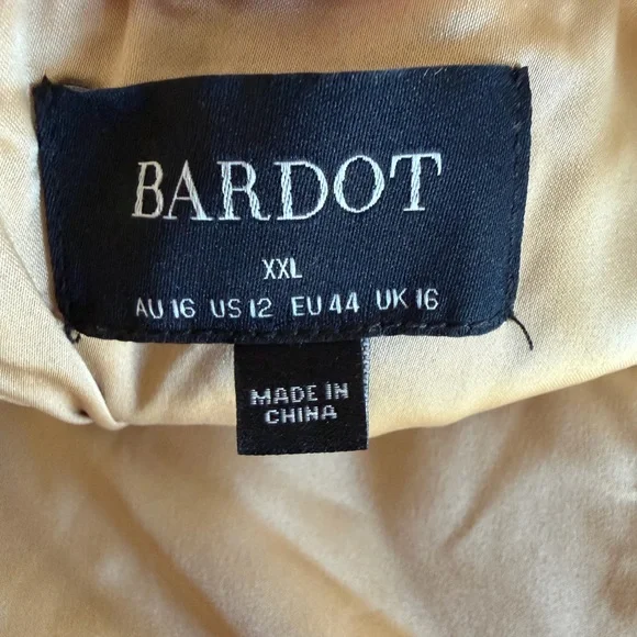 Bardot Olive Brown Slip Maxi Dress - Picture 4 of 5